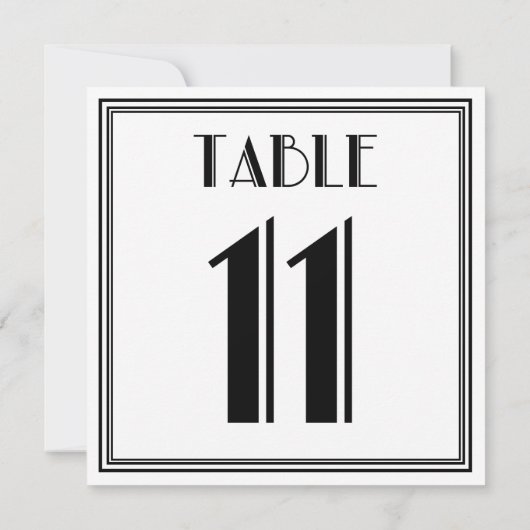 Invitation Art Déco Tableau 11 (Dos)