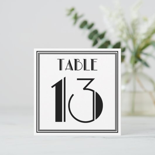 Invitation Art Déco Tableau n° 13 (Debout devant)