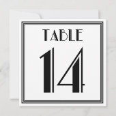 Invitation Art Déco Tableau n° 14 (Dos)