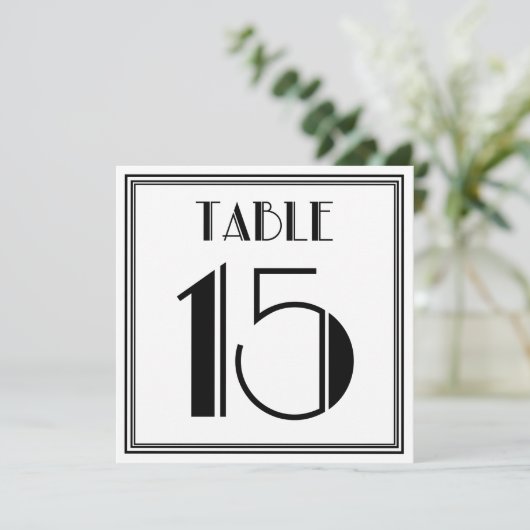 Invitation Art Déco Tableau n° 15 (Debout devant)