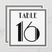 Invitation Art Déco Tableau n° 16 (Devant / Derrière)