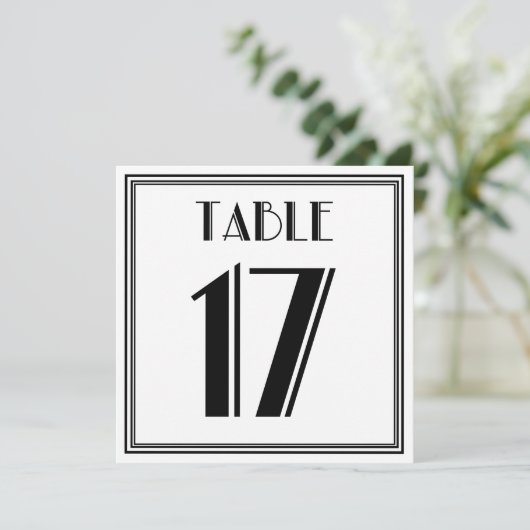 Invitation Art Déco Tableau n° 17 (Debout devant)