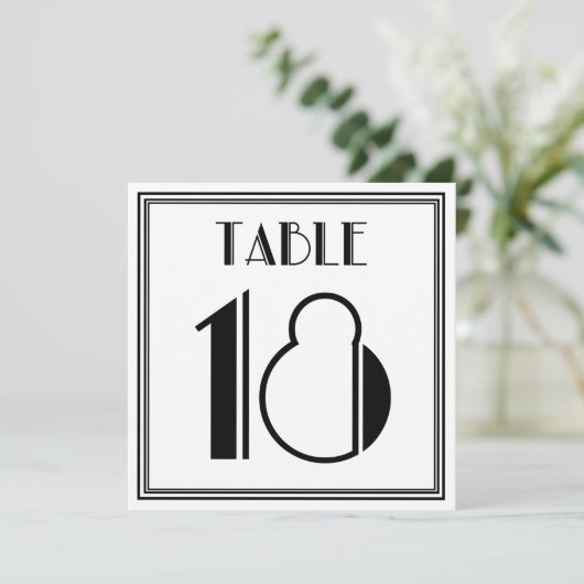 Invitation Art Déco Tableau n° 18 (Debout devant)