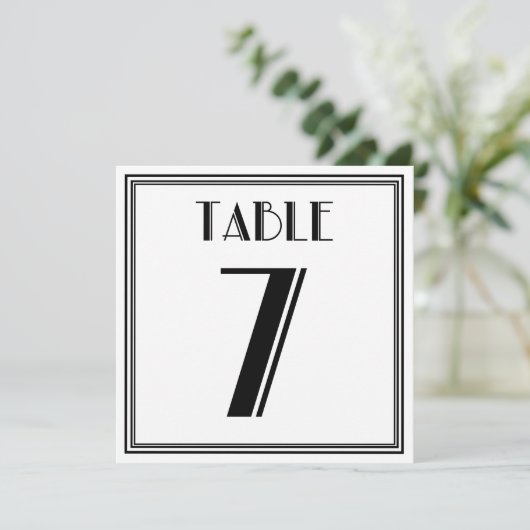 Invitation Art déco Tableau n° 7 (Debout devant)