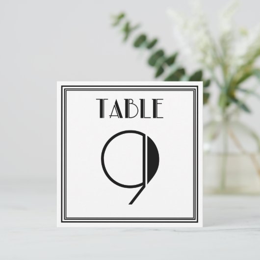 Invitation Art Déco Tableau n° 9 (Debout devant)