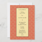 Invitation Art Déco vintage Années folles (Dos)