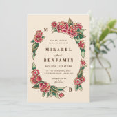 Invitation Art du tatouage Rose de la vieille école (Debout devant)