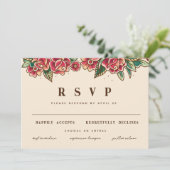 Invitation Art du tatouage Rose de la vieille école (Debout devant)