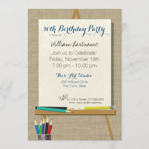 Invitation Art Easel