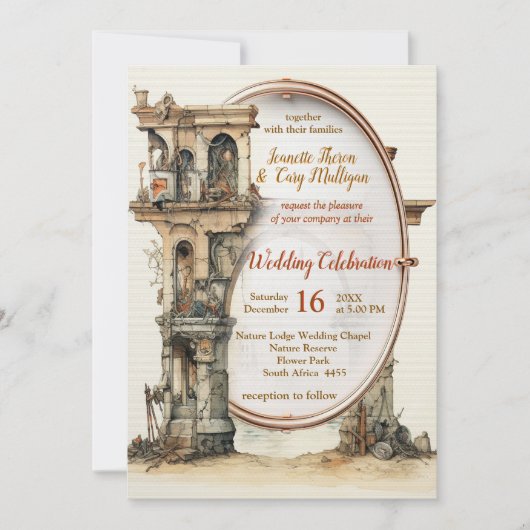 Invitation Art Fantastique Vintage (Devant)