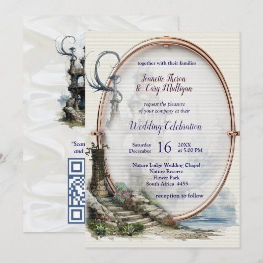 Invitation Art Fantastique Vintage (Devant / Derrière)