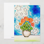 Invitation Art floral (Devant / Derrière)