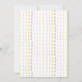 Invitation Art floral aquarelle Boho d'été (Dos)