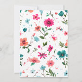 Invitation Art floral dynamique (Devant)