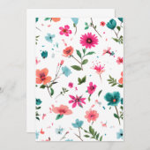 Invitation Art floral dynamique (Devant / Derrière)