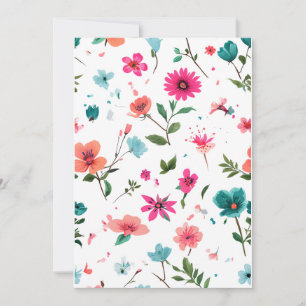 Invitation Art floral dynamique