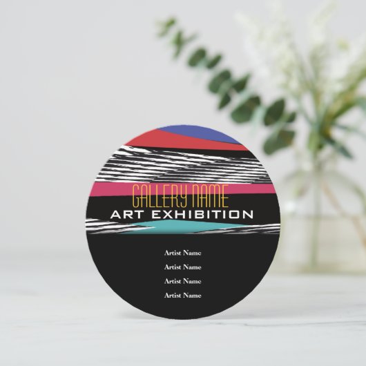 Invitation Art formel d'affaires Abstrait (Debout devant)