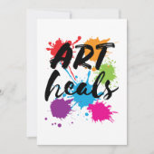 Invitation Art Heals Art Therapist (Devant)