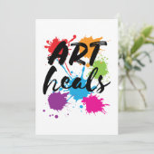 Invitation Art Heals Art Therapist (Debout devant)