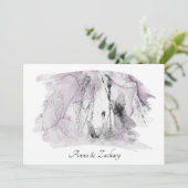 Invitation *~* Art Japonaise RSVP QR AR27 Mariage (Debout devant)