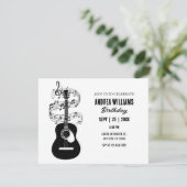 Invitation art mélodie de guitare (Debout devant)