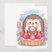 Invitation Art mignon kawaii (Devant / Derrière)