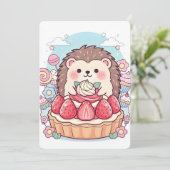 Invitation Art mignon kawaii (Debout devant)