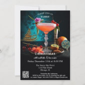 Invitation Art moderne Cocktail original Noël (Devant)