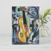 Invitation Art moderne de considérant de violon (Debout devant)