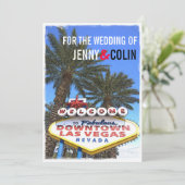 Invitation Art moderne Las Vegas Mariage moderne invite (Debout devant)