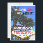 Invitation Art moderne Las Vegas moderne fête d'anniversaire<br><div class="desc">Pour ajouter un peu de soleil et une touche artistique brillante à votre occasion spéciale vegas. Tous les textes par défaut peuvent être entièrement customisés avec vos propres mots pour répondre à vos besoins, et vous pouvez également modifier les polices, les tailles, le placement de texte et les couleurs du...</div>