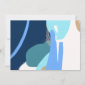 Invitation Art moderne Surprise Boy Gold Letters Baby shower (Dos)