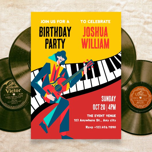 Invitation art musical