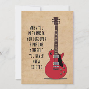 Invitation Art musical lorsque vous jouez de la musique
