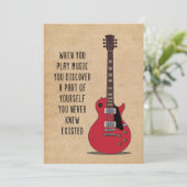 Invitation Art Musical Quand Vous Jouez De La Musique (Debout devant)