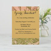 Invitation Art Nouveau Alphonse Mucha Fleurs de carnation flo (Debout devant)