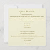 Invitation Art Nouveau Alphonse Mucha pour toute occasion (Dos)