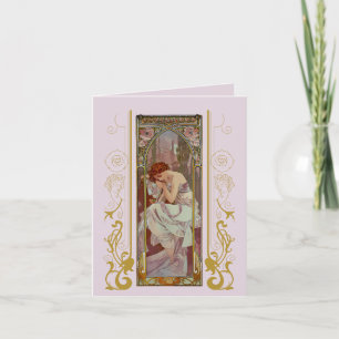 Invitation Art Nouveau Alphonse Mucha pour toutes occasions