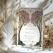 Invitation Art Nouveau Arc Floral Arche Amour Mariage