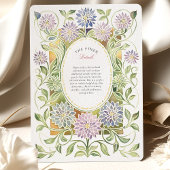 Invitation Art Nouveau Art nouveau Dahlia Mariage en verre te