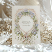 Invitation Art Nouveau Bliss - Pastel Floral Mariage