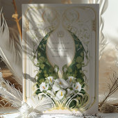 Invitation Art Nouveau Calla Lily Mariage