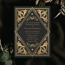 Art nouveau céleste Tarot Mariage gothique