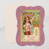 Invitation Art nouveau de printemps (Devant / Derrière)