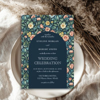 Art Nouveau floral moderne William Morris mariage