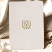 Invitation Art Nouveau Floral Wedding Table Number