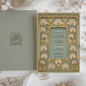 Invitation Art Nouveau Lys Mariage
