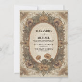 Invitation Art nouveau mariage de automne (Devant)