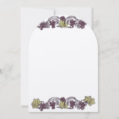 Invitation Art nouveau Mariage de vignoble de chaux d'aubergi (Dos)