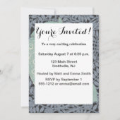 Invitation Art Nouveau Peacock Classic Vintage Bird (Devant)